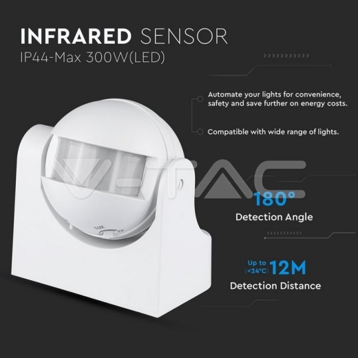 Infrarrojo Sensor de movimiento de pared - 6