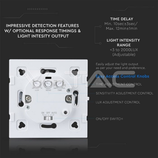 Switch Microwave Sensor Black - 7
