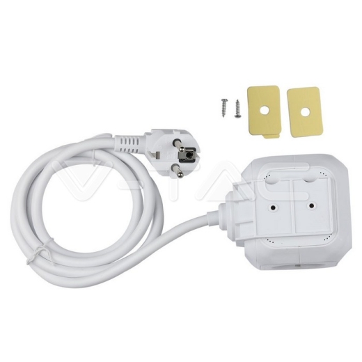 Enchufe cubico 4 salidas con USB 3G 1.55mm x 1.4m - 4