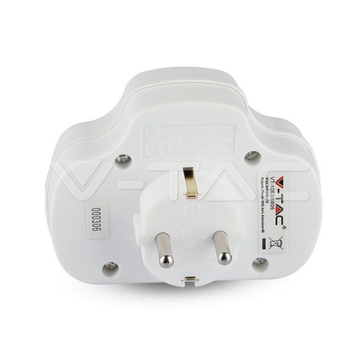 Adaptador 2 x 2.5A 1 x 16A - 4
