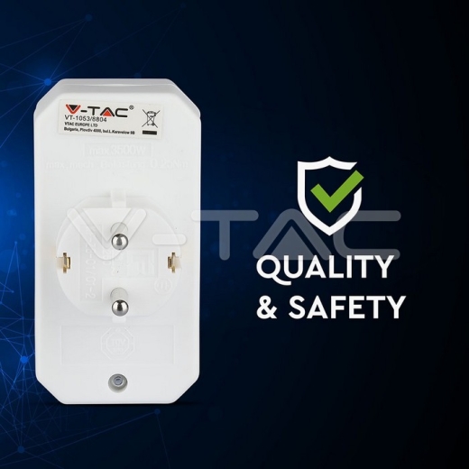 Adaptador 2 x 2.5A 1 x 16A blanco - 8