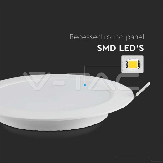 Panel Empotrable Retroiluminado LED 12W Redondo 3000K - 2