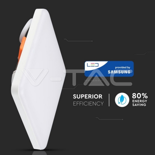 12W LED Panel Adjustable SAMSUNG Chip Square 4000K - 6