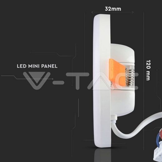 12W LED Panel Adjustable SAMSUNG Chip Square 4000K - 7
