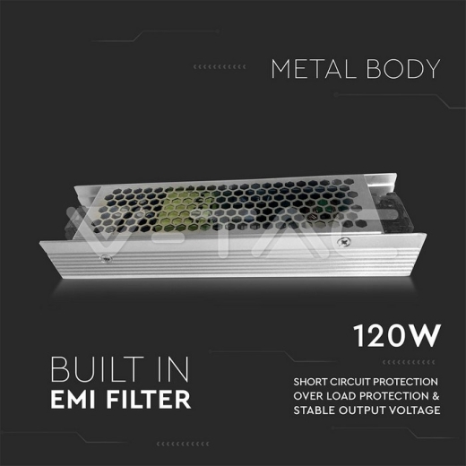 Transformadores LED - 120W 12V 10A Metal Slim - 2