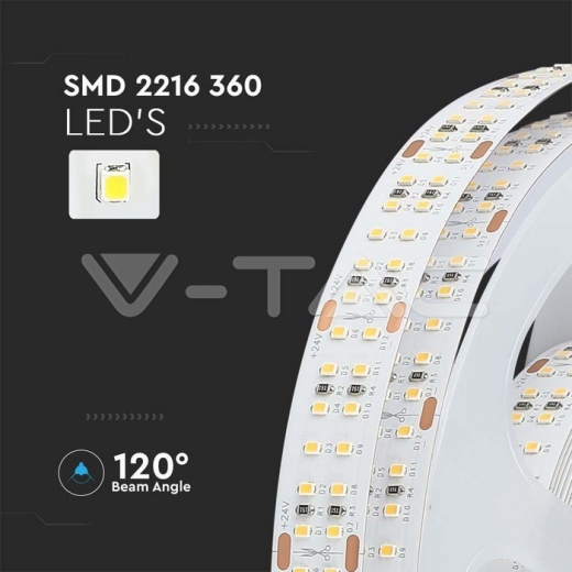 Tira LED 30W 360 LEDs IP20 4000K, rollo de 5m - 4