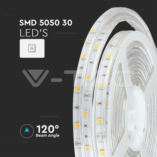Tira LED SMD5050 30 LEDs RGB IP65 - 9