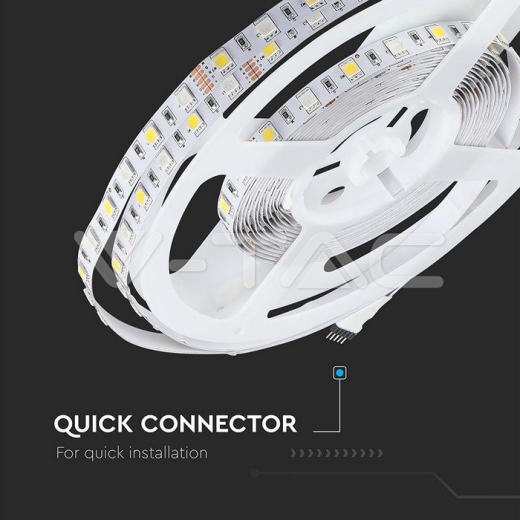 LED Strip SMD5050 60 LEDs IP20 RGB + 6400K - 8