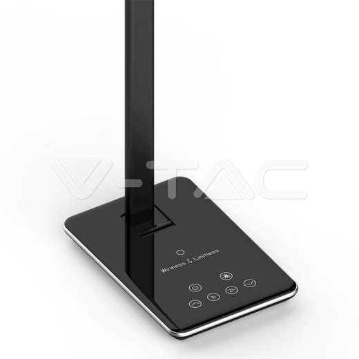 Lámpara Escritorio 5W CCT Carga Wireless Base Cuadrada Negra - 5
