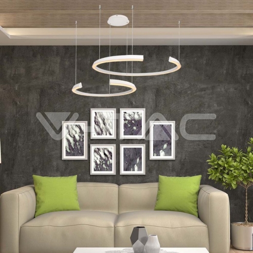 48W LED Designer Luz colgante 1100 * 800 * 1200 mm Triac Dimmable 3000K Blanco - 6