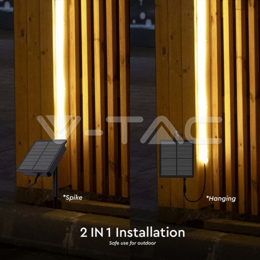 Kit Tira LED Panel Solar 1.2W IP67 3000K - 6