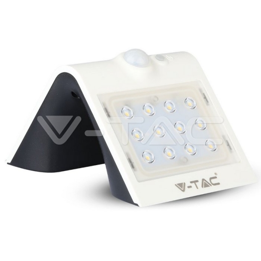 Lámpara LED solar 1.5W cuerpo blanco 4000K - 2