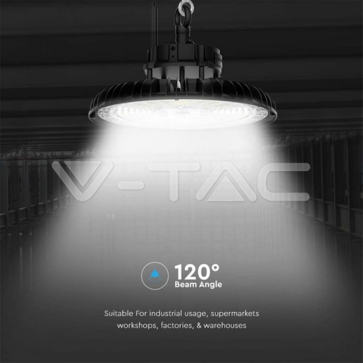 Campana LED 120W; 150W; 200W opcional y 3 en 1 (3000K; 4000K; 5000K) 160lm/W UFO - 5
