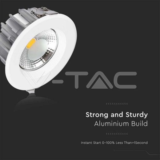 30W LED COB Downlight Reflector COB Redondo 4500K - 8