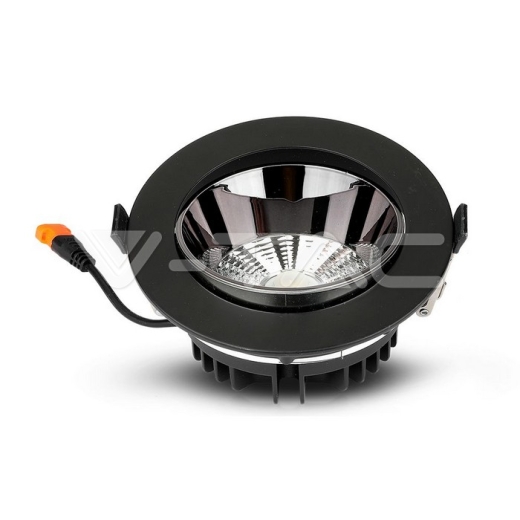 Downlight LED SAMSUNG Chip 30W Negro Reflector COB 4000K Downlight LED SAMSUNG Chip 30W Negro Reflector COB 4000K