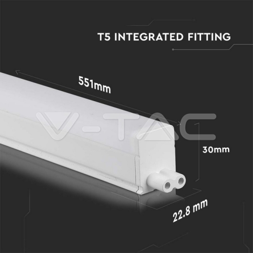 Plafón LED 7W SAMSUNG Chip T5 60cm 4000K - 16