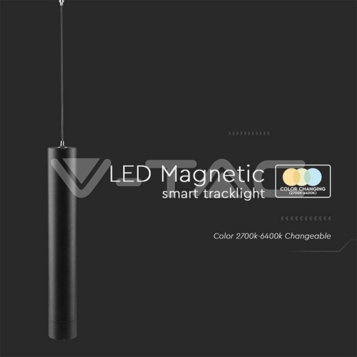 Lámpara Colgante LED SMART 8W Cuerpo Negro 3 en 1 - 2