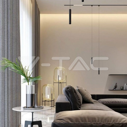 Lámpara Colgante LED SMART 8W Cuerpo Negro 3 en 1 - 8