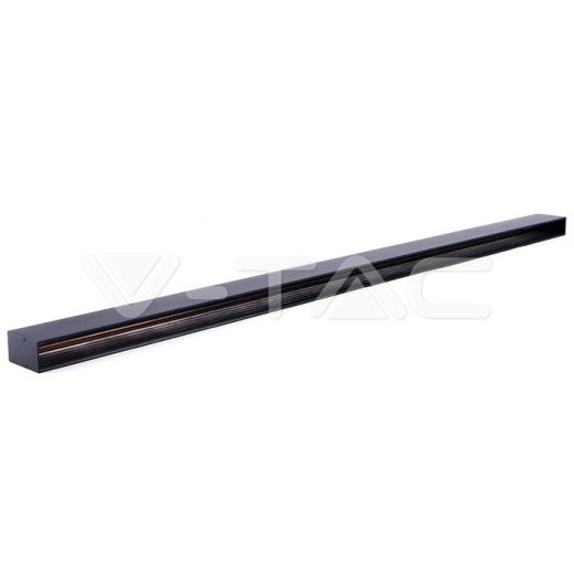 Carril de aluminio Negro 1.5m - 2