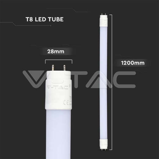 Tubo LED 16.5W G13 120cm SAMSUNG Chip Nanoplástico 3000K - 6