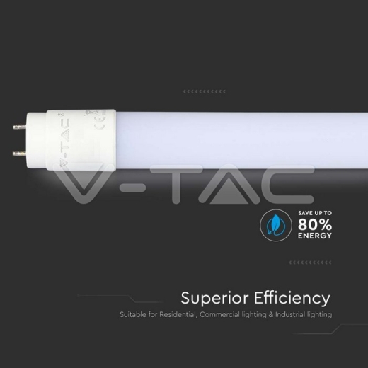 Tubo LED 24W G13 150cm SAMSUNG Chip Nanoplástico 6500K - 5