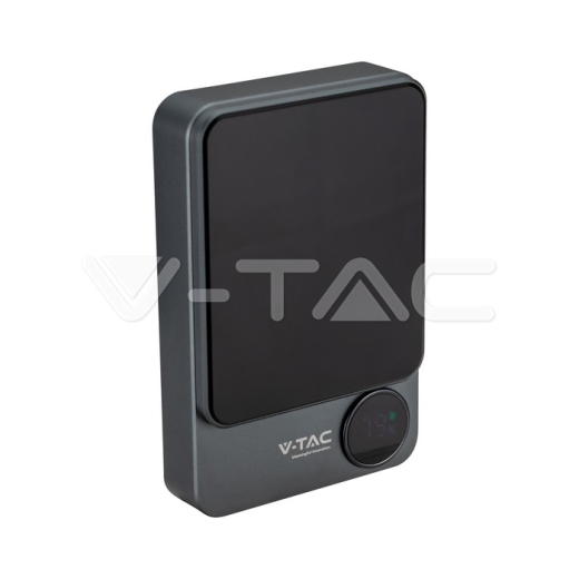 Batería externa magnética inalámbrica de 10000 mAh y 9 mm gris - 1