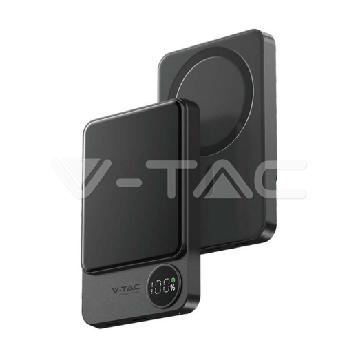 Batería externa magnética inalámbrica de 10000 mAh y 9 mm gris - 4