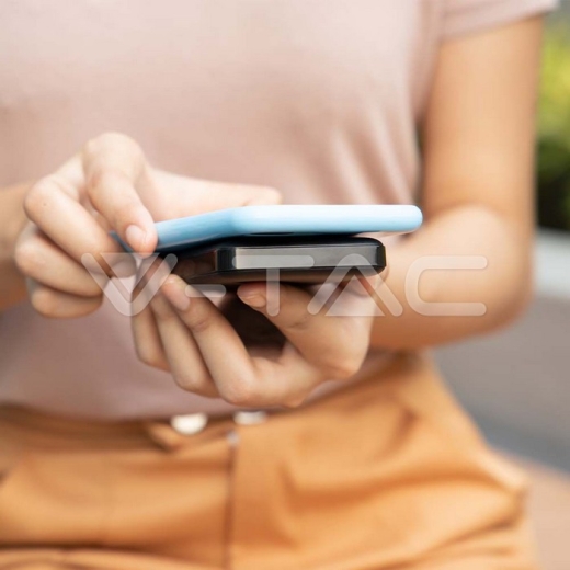 Batería externa magnética inalámbrica de 5000 mAh y 9 mm gris - 11