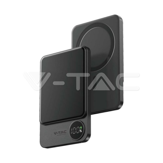 Batería externa magnética inalámbrica de 5000 mAh y 9 mm gris - 4