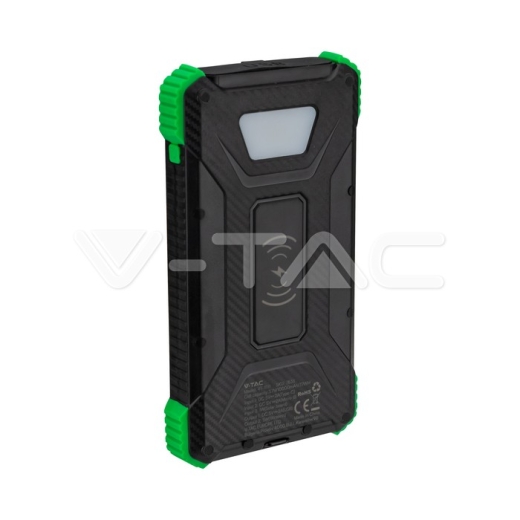Cargador inalámbrico solar 10000mAh Banco de energía Blanco - 2