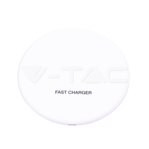 Cargador Wireless redondo 5A carga rápida color blanco Cargador Wireless redondo 5A carga rápida color blanco