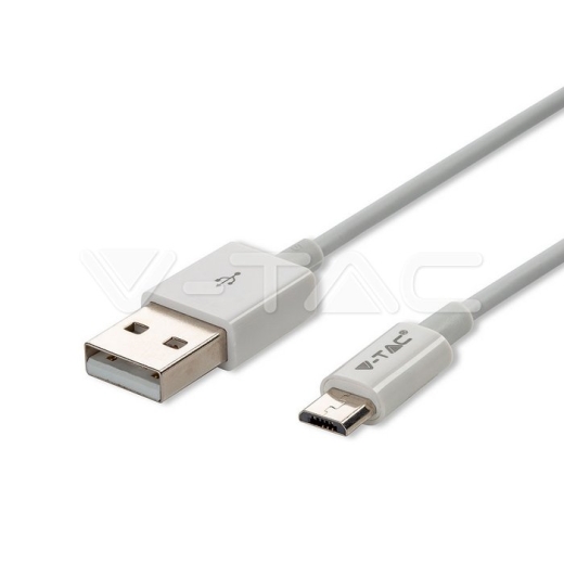 Micro cable USB 1 m. Blanco Silver Series Micro cable USB 1 m. Blanco Silver Series