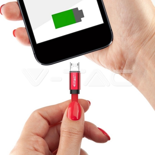 Micro cable USB 1m. Rojo Ruby Series - 4