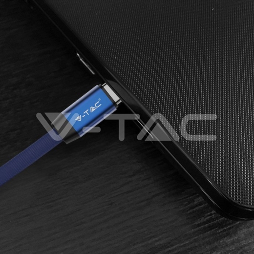 1m. Type C USB Cable Blue Ruby Series - 6