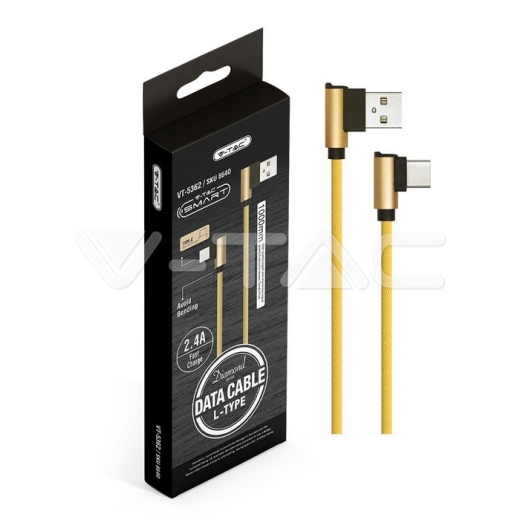 Cable USB 1m. Tipo C Oro Diamond Series - 7