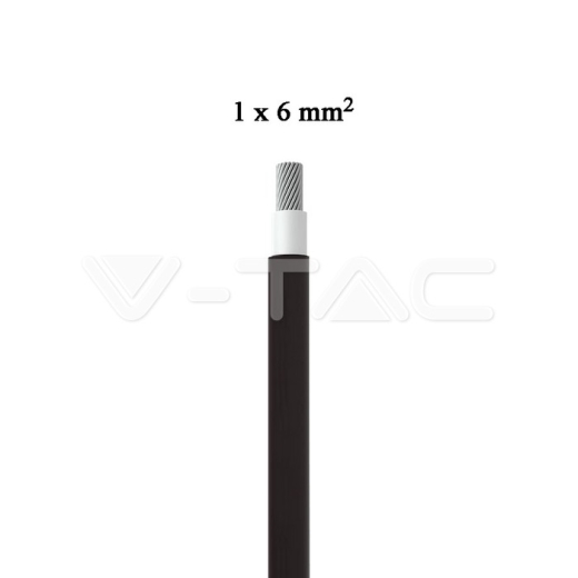 Cable fotovoltaico 6SQ negro para panel solar 50 metros - 2