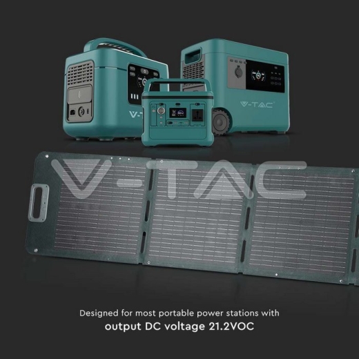 Panel Solar Portátil y Plegable 2x80W con cable 2 en 1 para Estación de Energía Portátil - 16