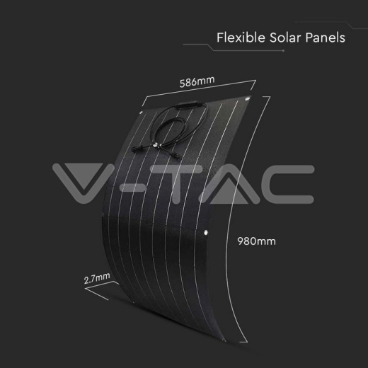 Panel Solar Flexible 100W para Estación de Energía Portátil (980*586*2.7mm) - 5