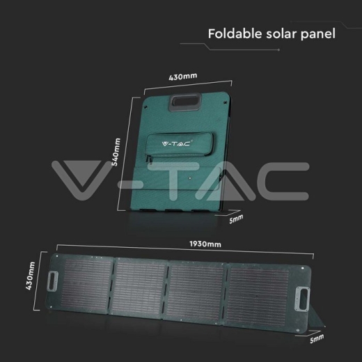 Panel Solar Portátil y Plegable 120W para Estación de Energía Portátil - 19