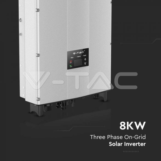 Inversor Solar De Red Trifásico 8kW Pantalla LCD, Interruptor de CC, IP65 - 5