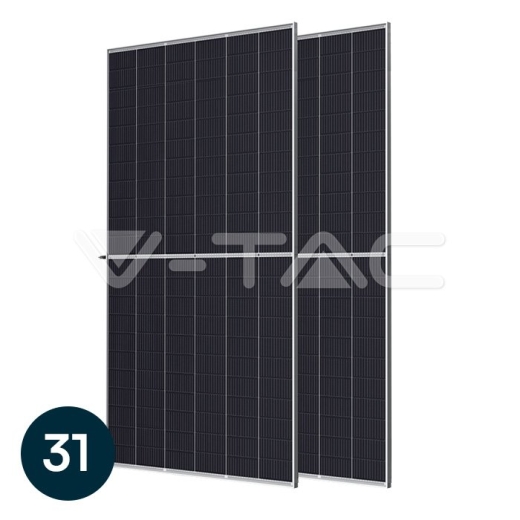 665W Panel Solar mono 2384x1303x35mm Marco Plateado 31 uds/pallet TIER 1 - 1