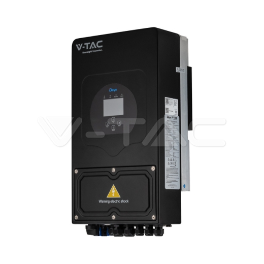 Inversor solar híbrido monofásico de 6kW 10 años de garantía en color negro - 2