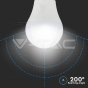 9W A60 LED Plastic 3 Step Dimming Bulb Warm White E27 2pcs Blister Pack - 3