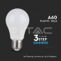 9W A60 LED Plastic 3 Step Dimming Bulb Warm White E27 2pcs Blister Pack - 4