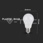 9W A60 LED Plastic 3 Step Dimming Bulb Warm White E27 2pcs Blister Pack - 6