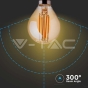LED Bulb 4W Filament E14 P45 Amber Cover 2200K - 3