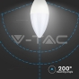 Bombilla LED 5.5W E14 Vela Luz Fría 2 unid./Blíster - 4