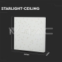 Panel de diseño LED 8W cielo estrellado cambio de colores cuerpo blanco - 9
