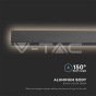 Aplique Lineal LED 20W (1010*60*50mm) 3000K Cuerpo Negro IP65 - 3