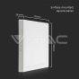 Panel de Superficie Retroiluminado LED 12W Cuadrado 3000K - 4